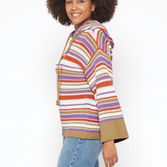 REBECCA TAYLOR
Cotton Chevron‎ OVERSIZED Hooded Sweater size Small - Picture 6 of 9